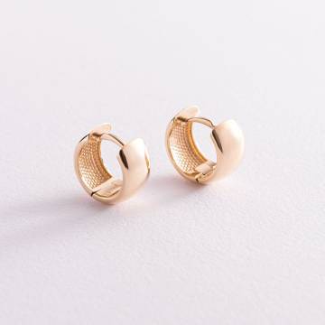 Серьги - кольца в желтом золоте с06952 Серьги - кольца в желтом золоте с06952