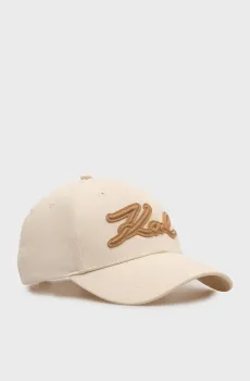 Женская белая кепка SIGNATURE LOGO Белый ONESIZE Karl Lagerfeld B2W33023