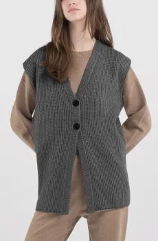 Женский серый жилет Серый S Replay DK3308.000.G23274