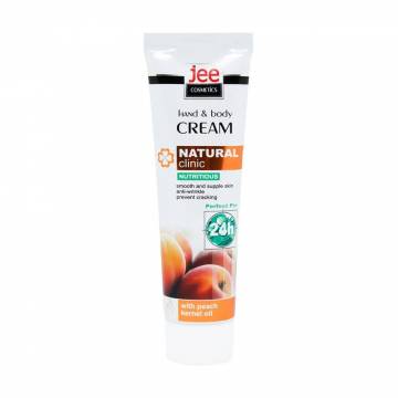 Питательный крем для рук и тела Jee Cosmetics Nutritious Hand & Body Cream с маслом косточек персика, 100 мл