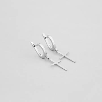 Серебряные серьги Minimal 338/1 Серебряные серьги Minimal 338/1