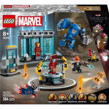 Конструктор LEGO Marvel Super Heroes Лабораторія Залізної Людини: зал обладунків (76315) Конструктор LEGO Marvel Super Heroes Лабораторія Залізної Людини: зал обладунків (76315)