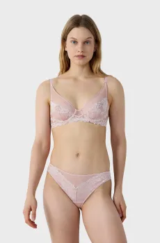 Женский пудровый бюстгальтер с мягкой чашкой DANSEUSE Розовый 75B Etam 6551723