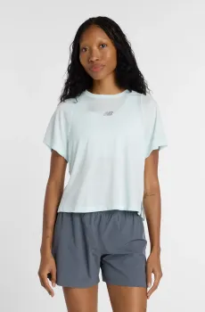 Женская голубая футболка Infinity Propel Синий M New Balance WT61A31KAAW