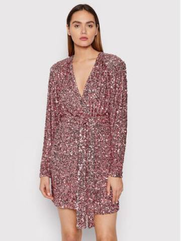 ROTATE Коктейльна сукня Samantha RT866 Рожевий Loose Fit