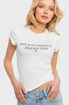 Женская белая футболка Белый L Tally Weijl STSCOLYLE10