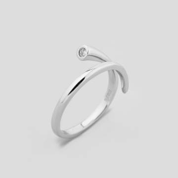 Серебряное кольцо Minimal 1-0046б-17.5 17.5 Серебряное кольцо Minimal 1-0046б-17.5 17.5