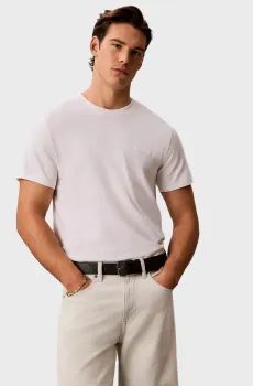 Мужская белая футболка SUPIMA LOGO PATCH Белый XL Calvin Klein LV04LG222G