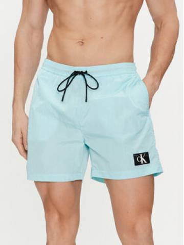 Calvin Klein Swimwear Шорти для плавання KM0KM00980 Голубий Regular Fit Calvin Klein Swimwear Шорти для плавання KM0KM00980 Голубий Regular Fit