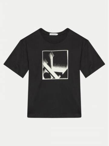 Calvin Klein Jeans Футболка Monogram IB0IB02161 Чорний Relaxed Fit Calvin Klein Jeans Футболка Monogram IB0IB02161 Чорний Relaxed Fit