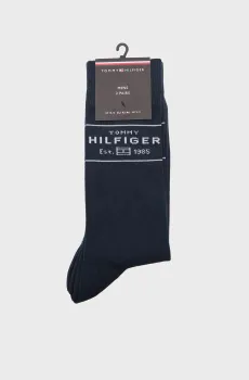 Мужские темно-синие носки (2 пары) HILFIGER Синий 43-46 Tommy Hilfiger 701236634