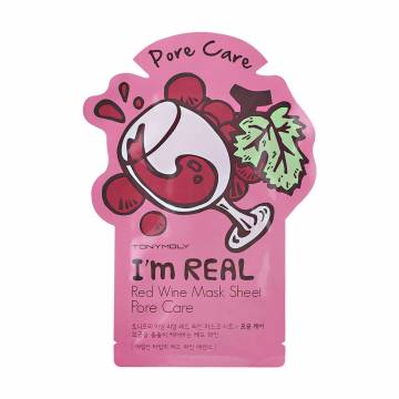 Тканевая маска для лица Tony Moly Im Real Red Wine Mask Sheet, 21 мл Тканевая маска для лица Tony Moly Im Real Red Wine Mask Sheet, 21 мл