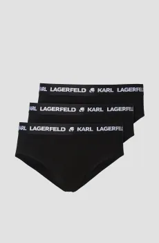 Мужские черные брифы (3 шт) Черный M Karl Lagerfeld A1M47152;999