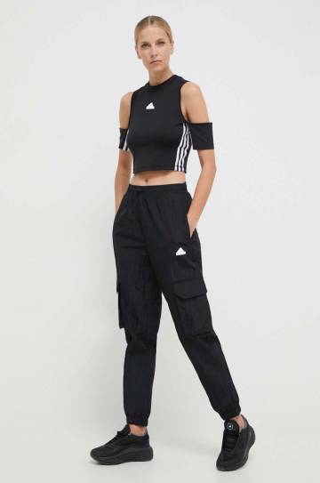 Спортивные штаны adidas цвет чёрный однотонные Спортивные штаны adidas цвет чёрный однотонные