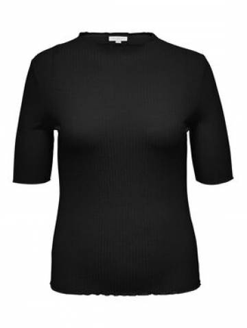 ONLY Carmakoma Блузка 15286270 Чорний Regular Fit ONLY Carmakoma Блузка 15286270 Чорний Regular Fit