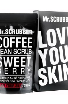 Кофейный скраб для тела и лица Mr.Scrubber Sweet Berry для всех типов кожи, 200 г