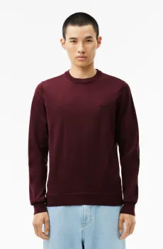 Мужской бордовый свитер Бордовый M-L Lacoste AH1969BZD