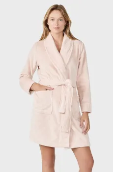 Женский пудровый халат NADINA Розовый S Etam 6556405
