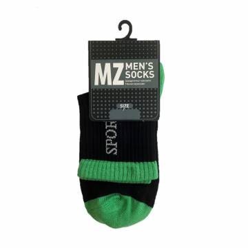 Носки мужские Modna Zona RT1321-133 средние, спортивные, черно-зеленые, размер 43-46 Носки мужские Modna Zona RT1321-133 средние, спортивные, черно-зеленые, размер 43-46