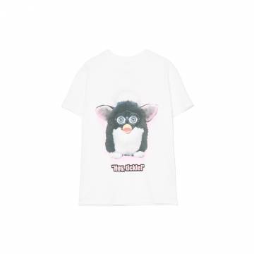 Cropp - Біла футболка з принтом Furby - білий Cropp - Біла футболка з принтом Furby - білий