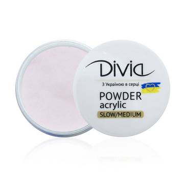 Акриловая пудра для ногтей Divia Acrylic Powder Slow/Medium, AS23 Pink, 32 г (Di1808) Акриловая пудра для ногтей Divia Acrylic Powder Slow/Medium, AS23 Pink, 32 г (Di1808)