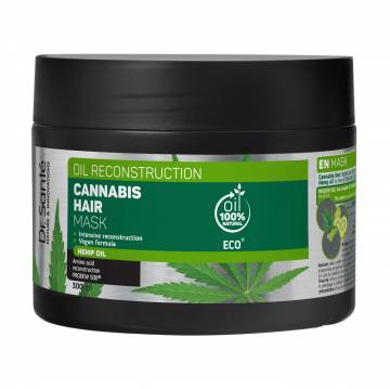 Восстанавливающая маска для волос Dr.Sante Cannabis Hair Oil Reconstruction с маслом конопли, 300 мл Восстанавливающая маска для волос Dr.Sante Cannabis Hair Oil Reconstruction с маслом конопли, 300 мл
