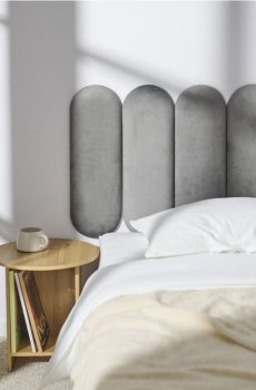 М’яка настінна панель - сірий