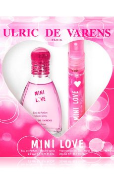 Уценка! Парфюмированный набор женский Ulric de Varens Mini Love (парфюмированная вода, 25 мл + парфюмированная вода, 20 мл)