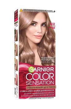 Уценка! Стойкая крем-краска для волос Garnier Color Sensation 8.12 Изысканный опал, 110 мл