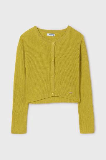 Детский кардиган Mayoral цвет жёлтый лёгкий