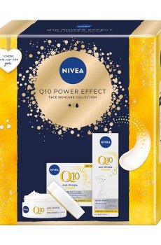 Уценка! Подарочный набор женский NIVEA Q10 Power Effect (дневной крем, 50 мл + крем для кожи вокруг глаз, 15 мл)