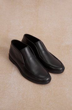 Високі лофери шкіряні чорні Estro ER00114126