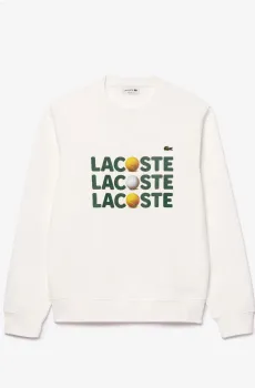 Мужской белый свитшот Белый XXL Lacoste SH742170V