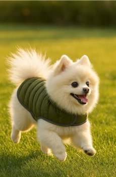 Стьобаний одяг для собаки - хакі