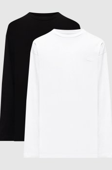 Набор лонгсливов с вышивкой логотипа