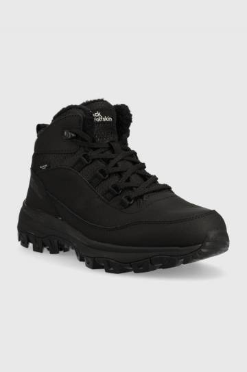 Ботинки Jack Wolfskin Everquest Texapore Mid мужские цвет чёрный с утеплением 4053611 Ботинки Jack Wolfskin Everquest Texapore Mid мужские цвет чёрный с утеплением 4053611