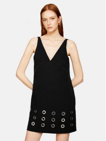 Sisley Повсякденна сукня 4FZXLV05H Чорний Regular Fit Sisley Повсякденна сукня 4FZXLV05H Чорний Regular Fit