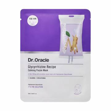 Тканевая маска для лица Dr. Oracle Glycyrrhizine Recipe Calming Purple Mask с экстрактом корня солодки, 25 мл Тканевая маска для лица Dr. Oracle Glycyrrhizine Recipe Calming Purple Mask с экстрактом корня солодки, 25 мл