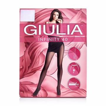 Колготки женские Giulia Infinity классические, без шортиков, 40 DEN, Daino, размер 5 Колготки женские Giulia Infinity классические, без шортиков, 40 DEN, Daino, размер 5