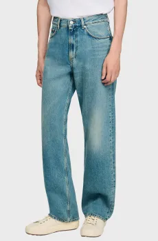 Мужские синие джинсы Синий 31 Sandro SHPJE00643_BlueSS26