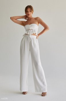 Молочний штани вільного крою