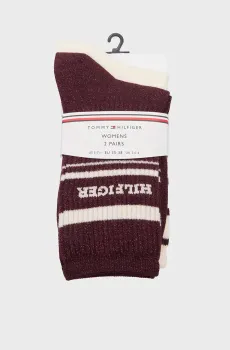 Женские носки (2 пары) HILFIGER Разноцветный 39-42 Tommy Hilfiger 701236457