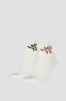 Белые носки (2 пары) Белый 35-38 Levi’s® 701232259;002