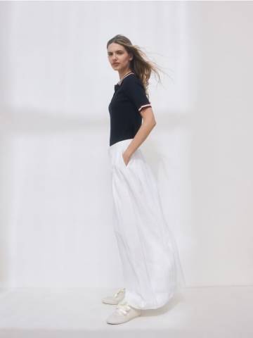 Reserved - Плісировані штани - білий - 561GC-00X