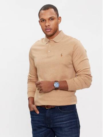 Polo Ralph Lauren Поло 710671785040 Бежевий Custom Slim Fit Polo Ralph Lauren Поло 710671785040 Бежевий Custom Slim Fit