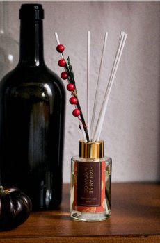 Аромадифузор з паличками Star Anise & Orange - бурштиновий