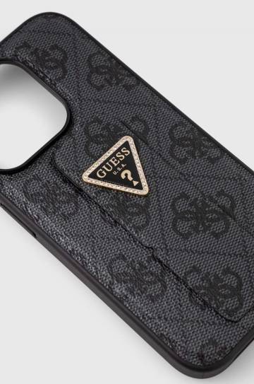 Чехол на телефон Guess iPhone 15 Pro 6.1 цвет серый