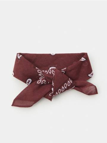 Шийна хустка - темно коричневий