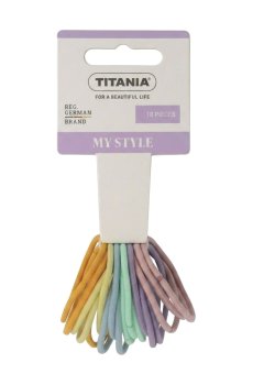 Набор резинок для волос Titania пастельных тонов, 4.5 см, 18 шт (7804/Р)
