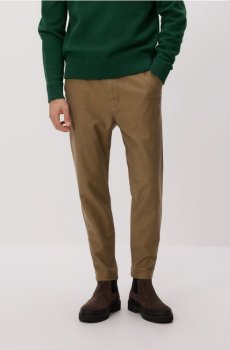 Reserved - Штани carrot fit із зав’язкою - бежевий - 489GC-80X